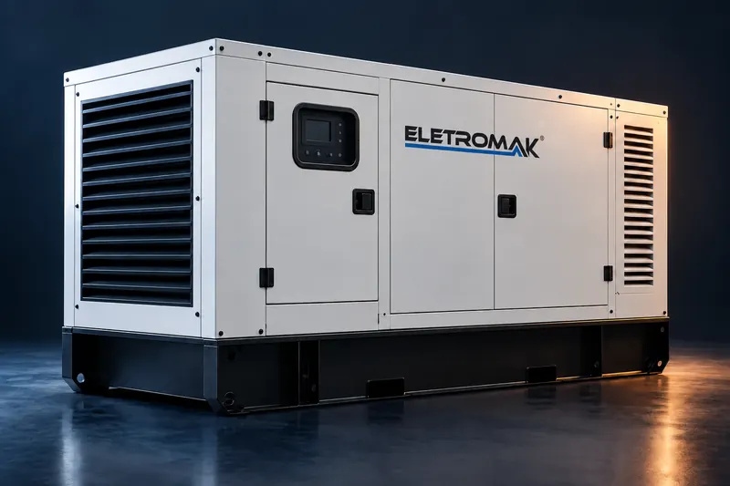 Illustrative acoustic diesel generator