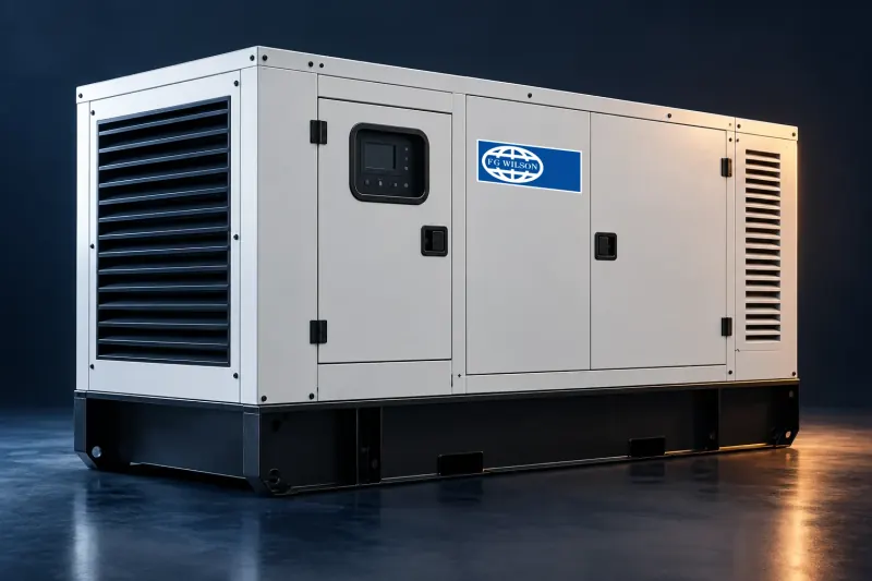 Illustrative acoustic diesel generator