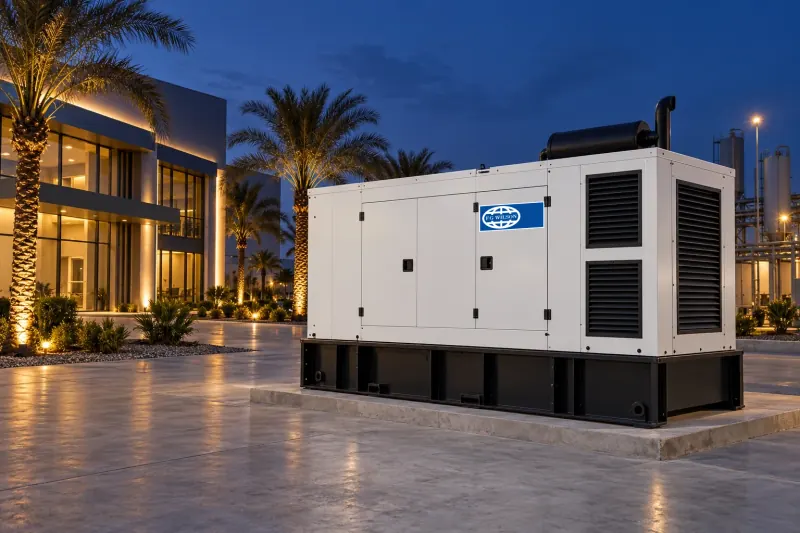 Illustrative diesel generator installation in Iraq